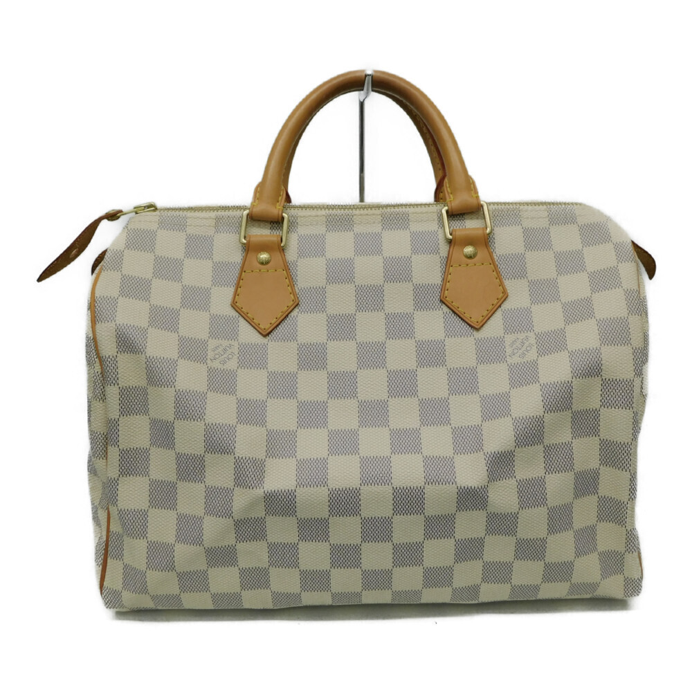 LOUIS VUITTON Speedy Damier Azur White Boston Bag White - Picture 2 of 7